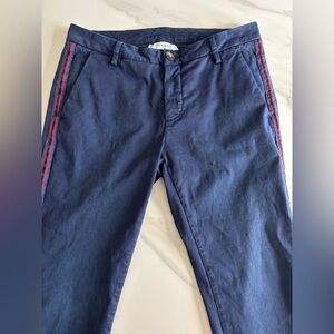 Aglini Dark Blue Chinos with Red Accents sz 31